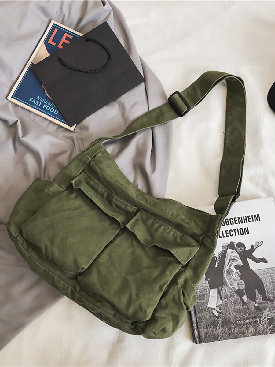 Large Capacity Casual Canvas Shoulder Bag