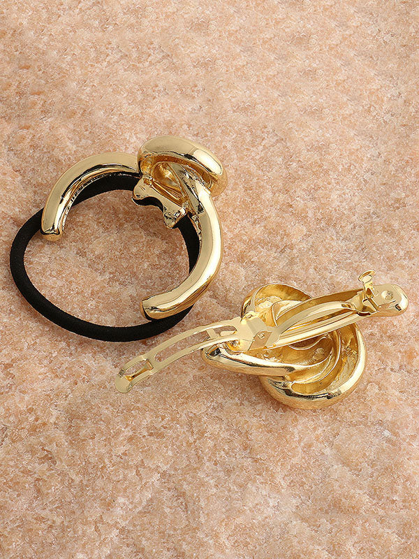 Minimalist Metal Knot Hair Tie