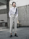 Vintage One-Shoulder Multi-Buckle Jumpsuit