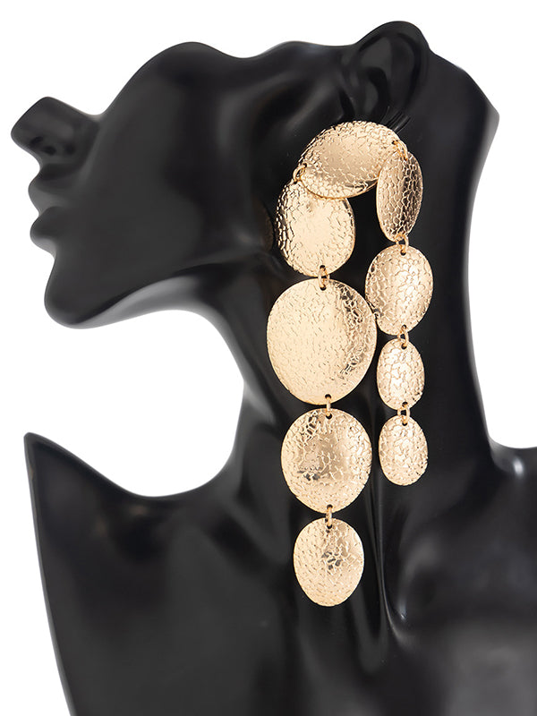 Geometric Tasseled Drop Earrings Necklaces Accessories