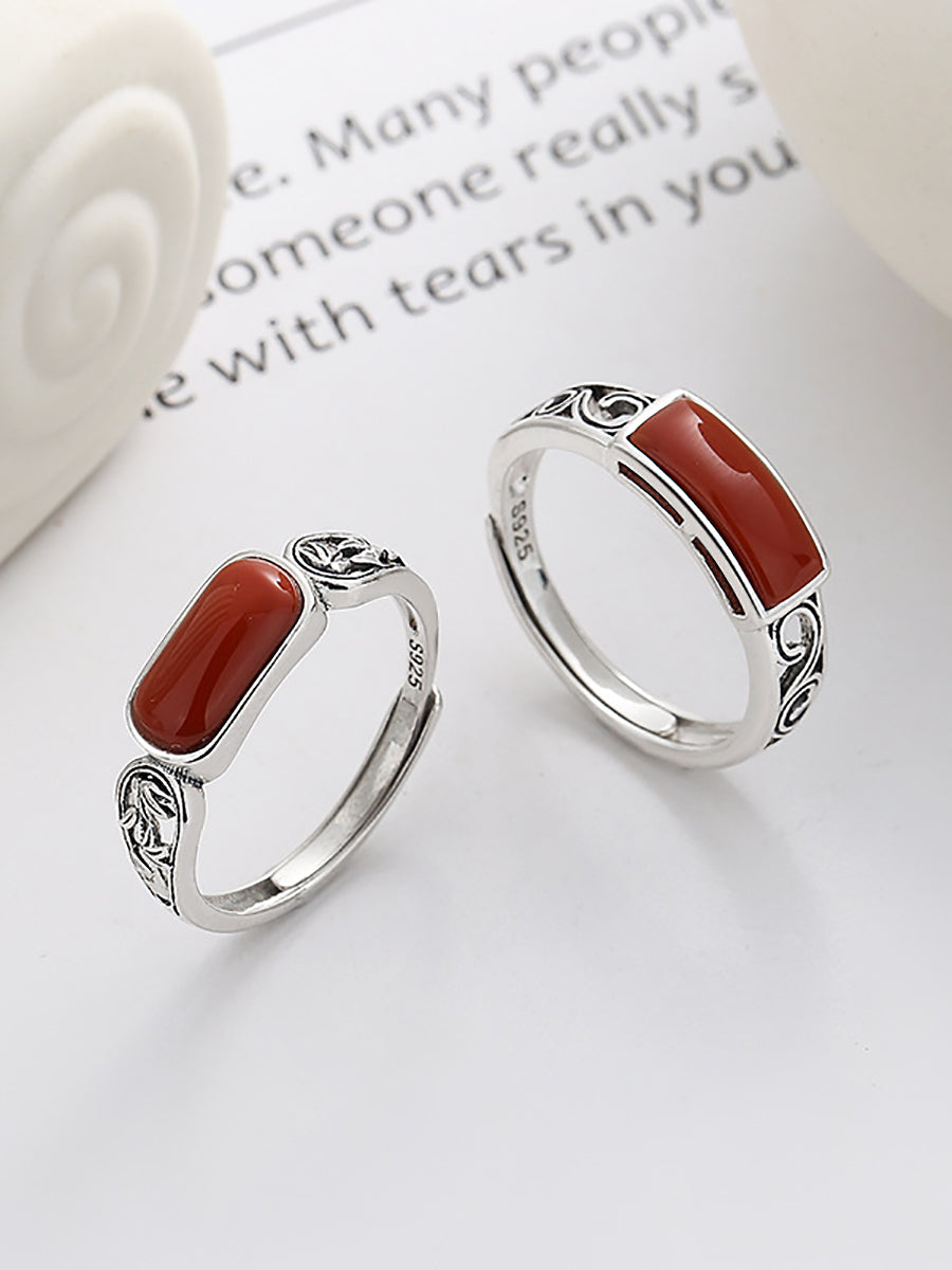 Women Vintage S925Silver Adjustable Ring