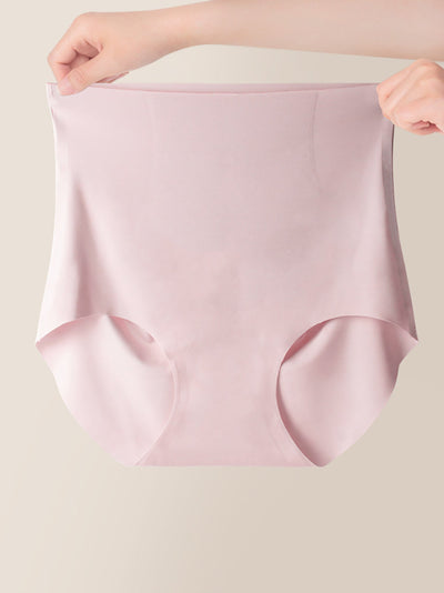 6 Pieces Summer Women Pure Color High Waist Underwear