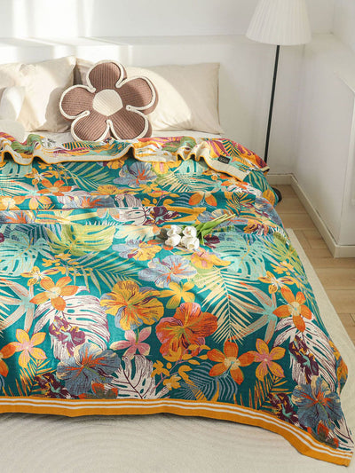 Cotton Queen Bedcover Sofa Blanket