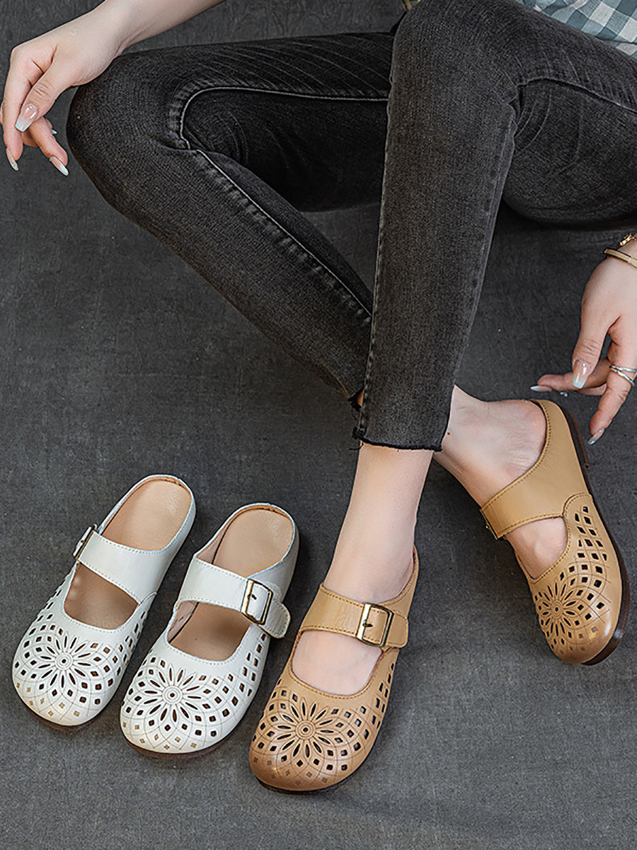 Women Summer Casual Genuine Leather Sandals