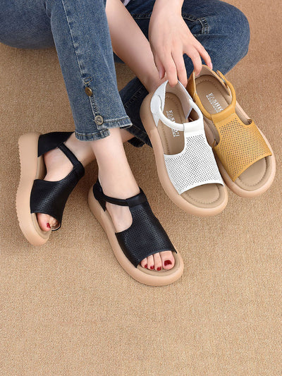Women Summer Casual Leather Platfrom Sandals