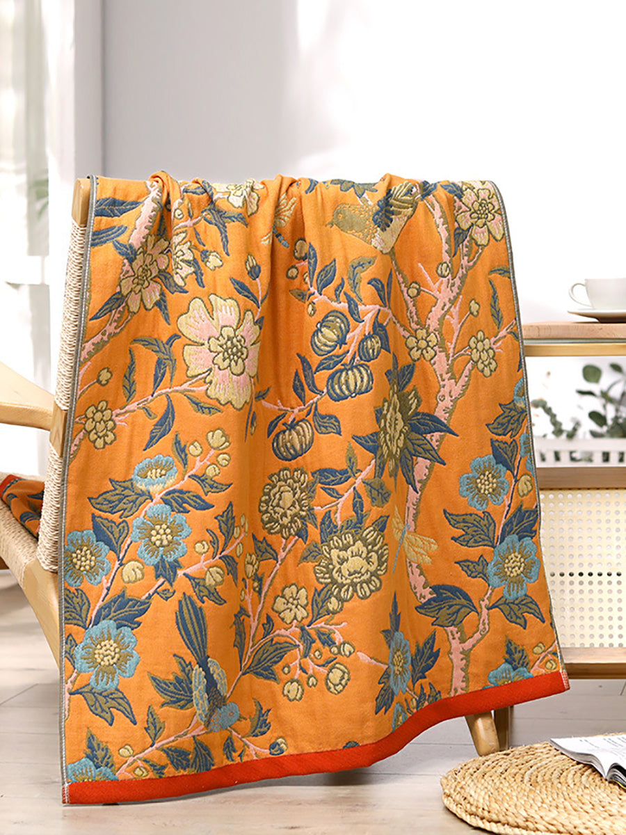 100%Cotton Flower Print Adult Bath Towel