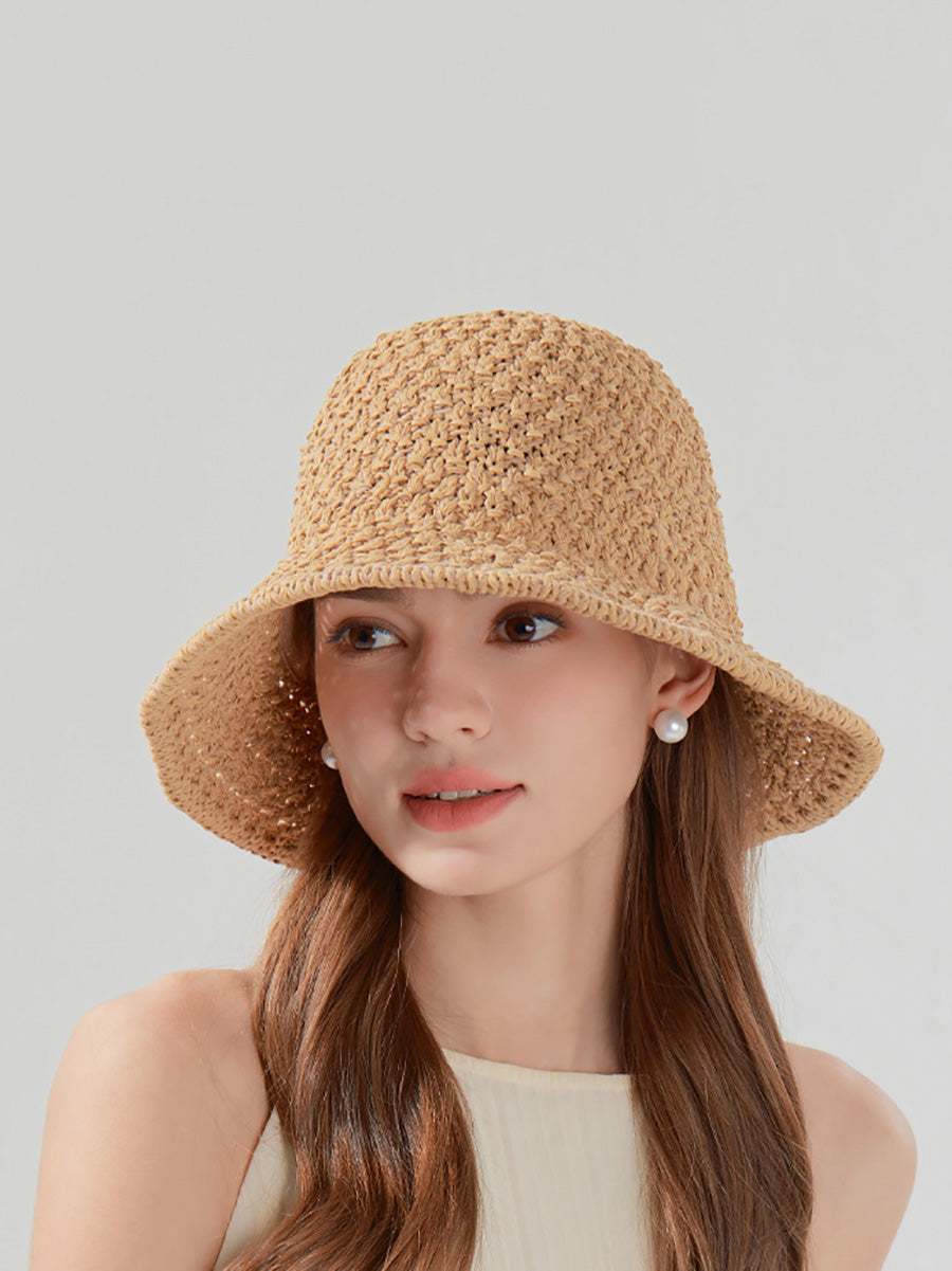 Women Casual Straw Weave Sunproof Hat