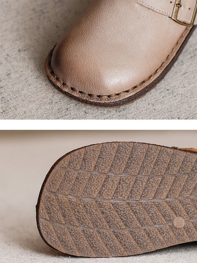 Women Summer Vintage Casual Leather Sandals