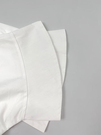 Half Sleeves Loose Buttoned Solid Color Lapel Blouses&Shirts Tops