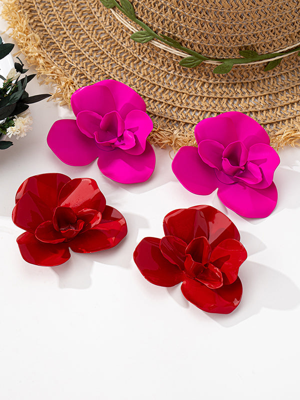 Flower Shape Earrings Accessories