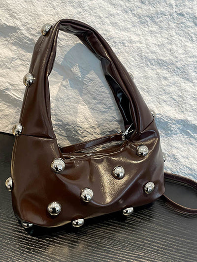 Geometric Rivet Handbags Shoulder Bags