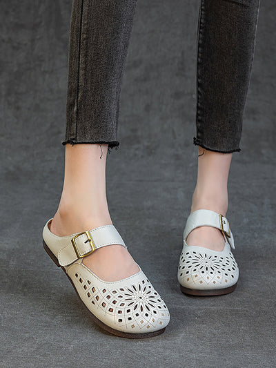 Women Summer Casual Genuine Leather Sandals