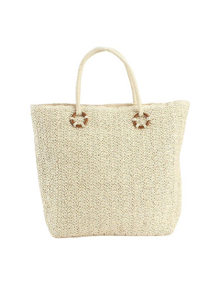 Women Casual Straw Weave Tote Bag