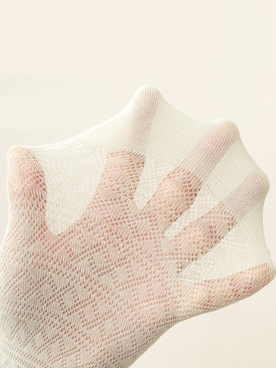 4 Pairs Women Casual Cotton Thin Socks