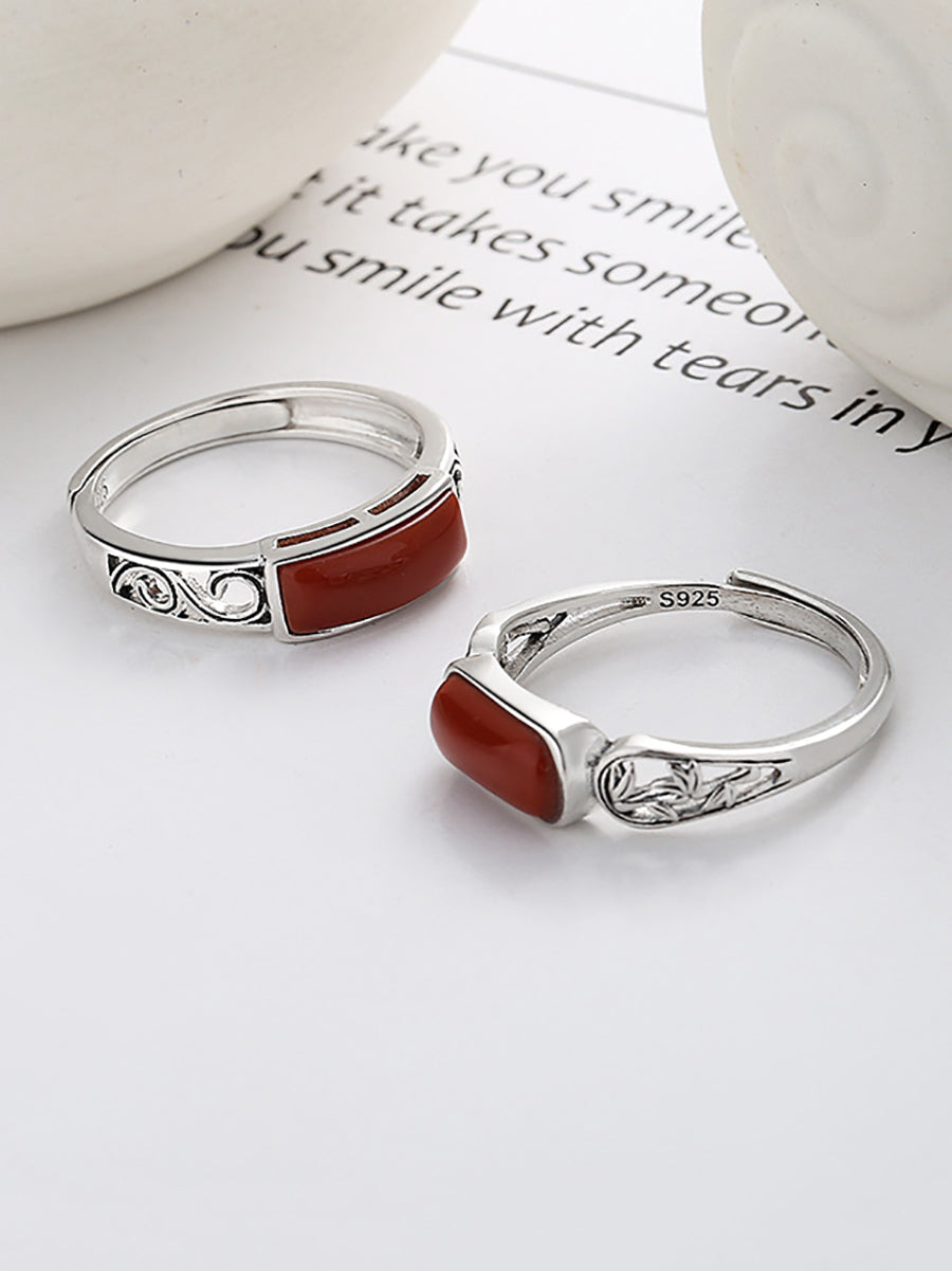 Women Vintage S925Silver Adjustable Ring