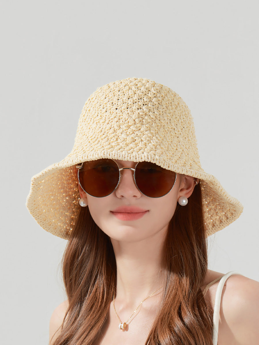Women Casual Straw Weave Sunproof Hat
