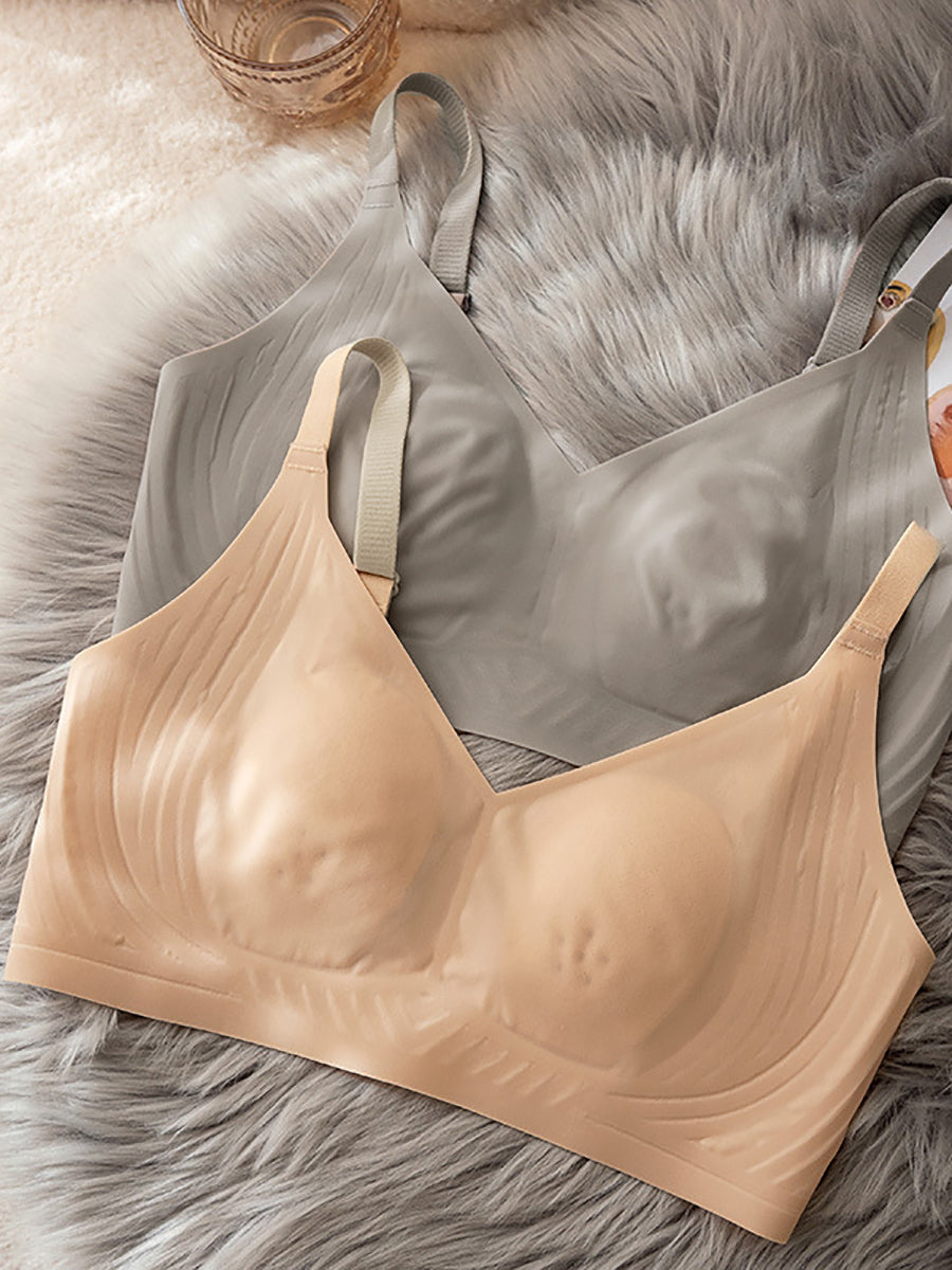 Women Summer Casual With Bra Pad Pure Color Bar