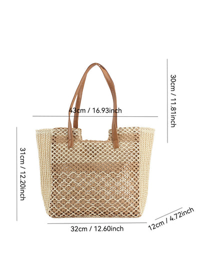 Women Summer Fashion Straw Weave Shoulder Bag