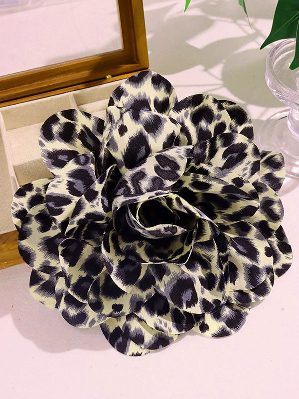 Flower Shape Leopard Brooch Accessories
