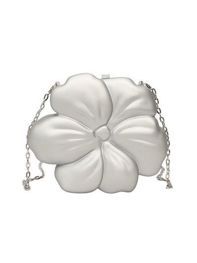 Chains Flower Shape Shiny Crossbody Bags
