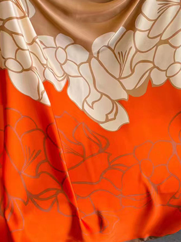 Floral Printed Headband Scarf