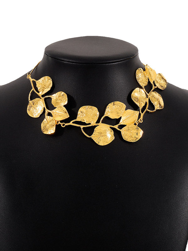 Leaves Shape Solid Color Necklaces Accessories