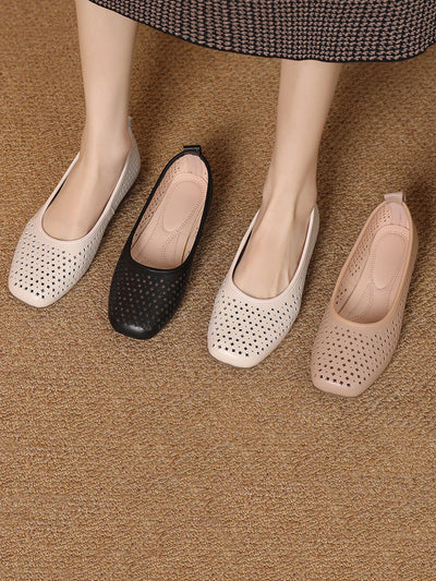 Women Summer Casual Hollow Out Low Heel Shoes