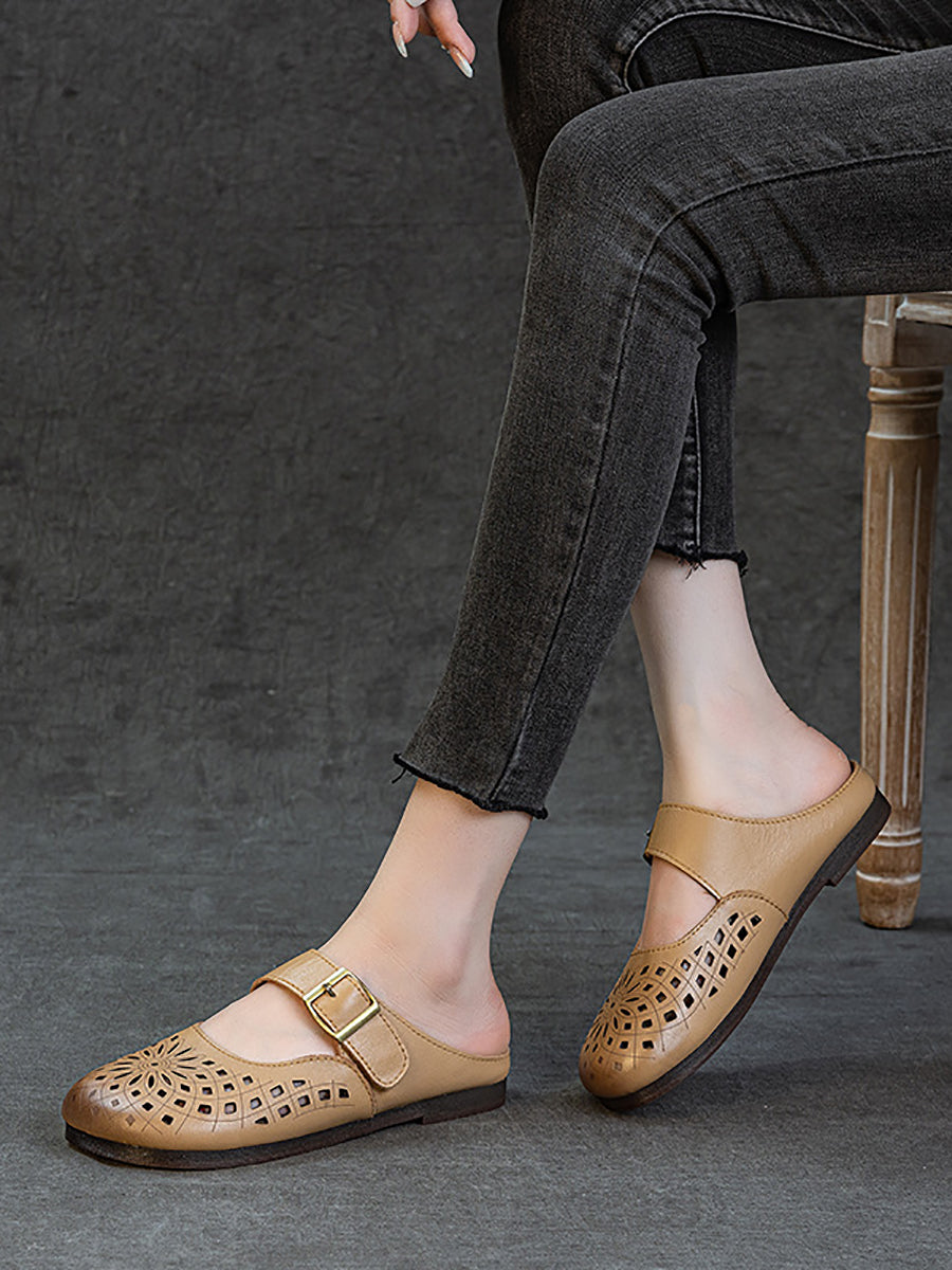 Women Summer Casual Genuine Leather Sandals