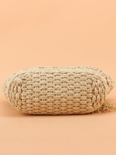 Fashion Straw Weave Shoulder Bag Commuter Bag