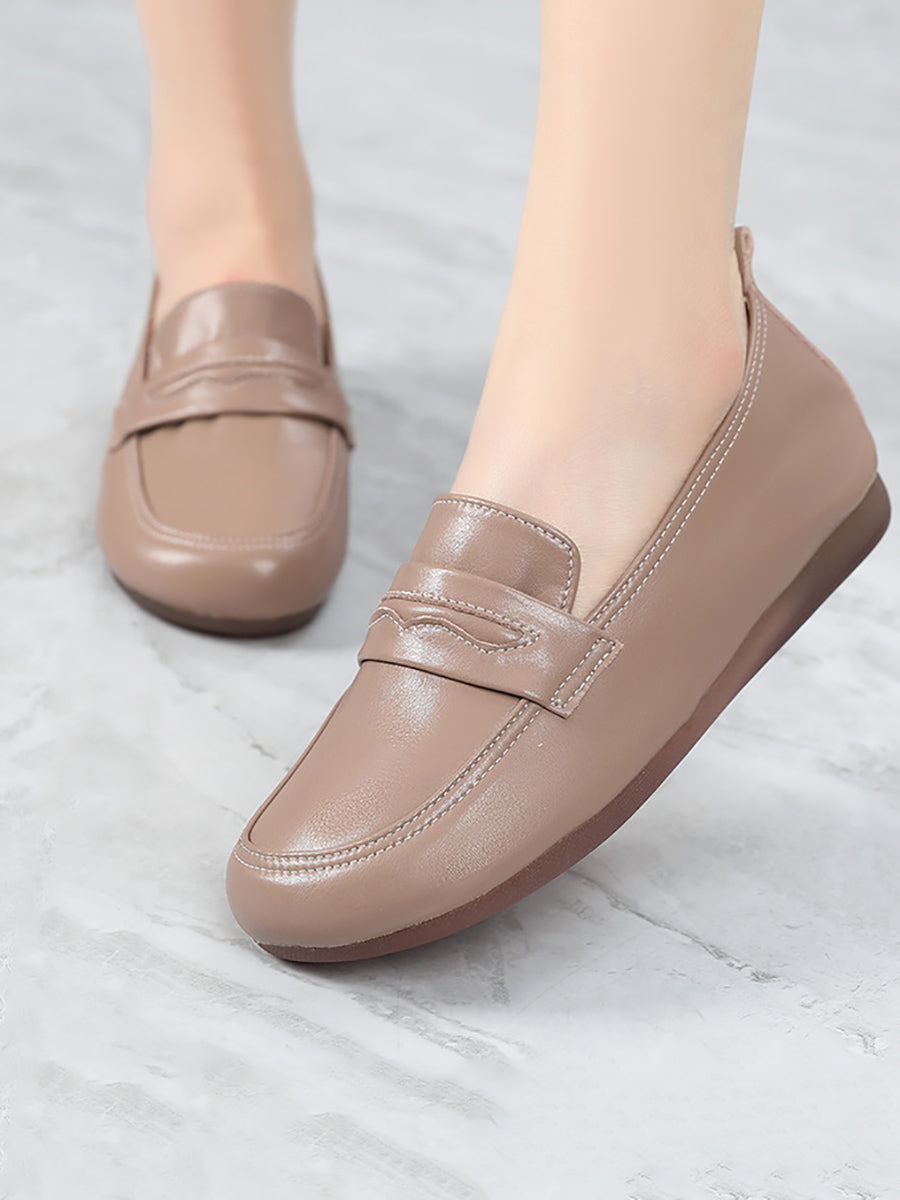 Women Casual Genuine Leather Soft Leather