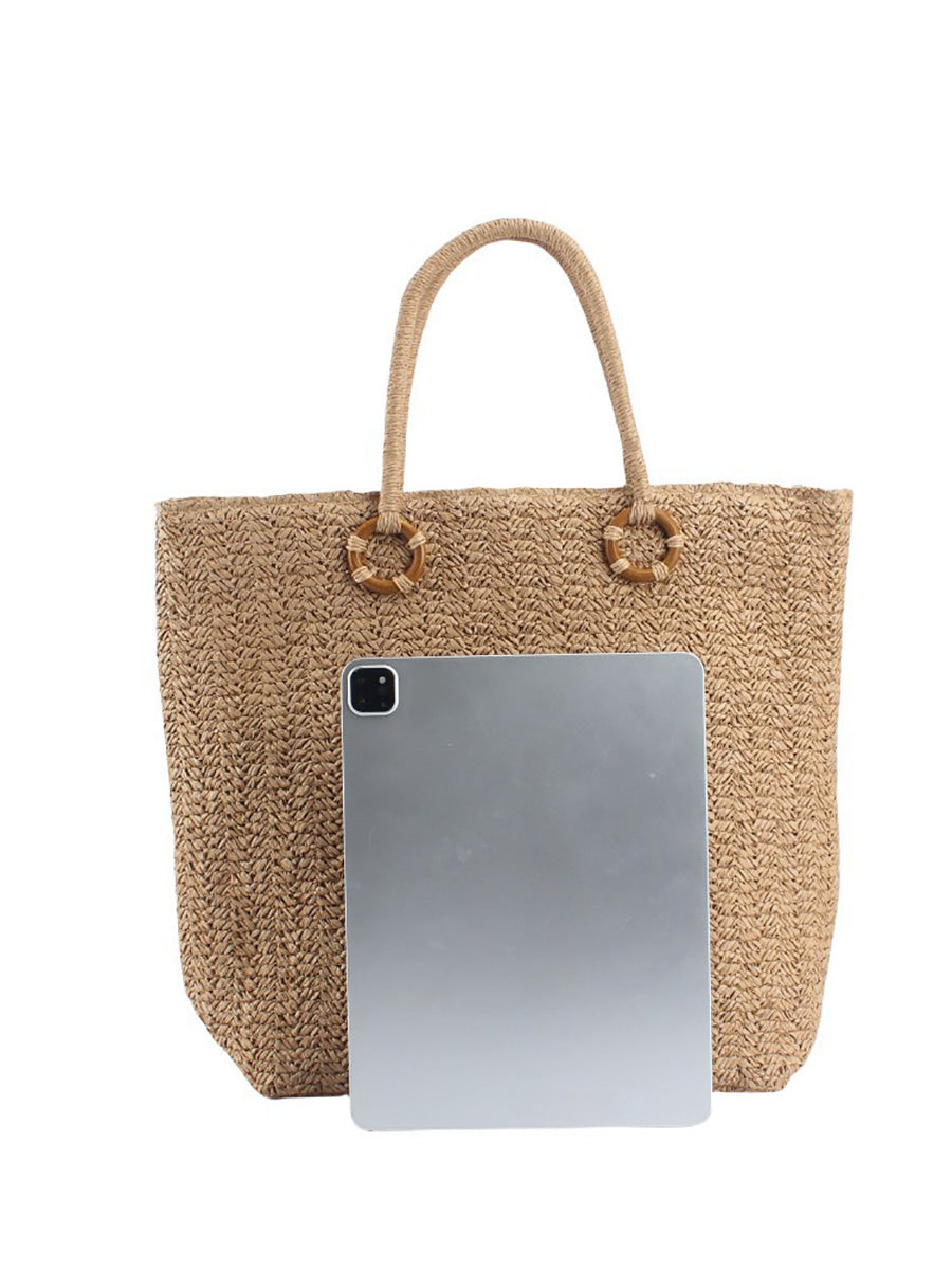 Women Casual Straw Weave Tote Bag