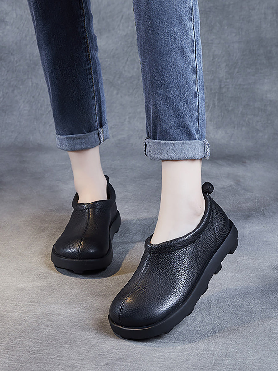 Women Casual Summer Soft Leather Shoes