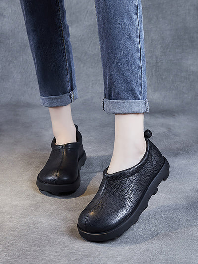 Women Casual Summer Soft Leather Shoes