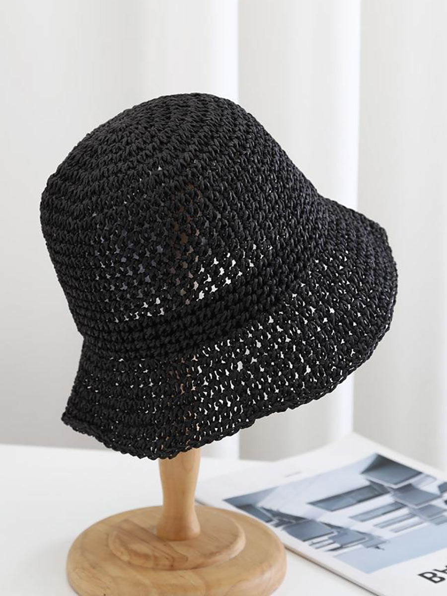 Women Summer Straw Weave Sunproof Hat