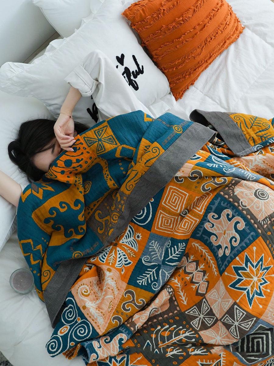 Bohemia Blanket 100% Cotton Sofa Summer Throw Blanket Quilt