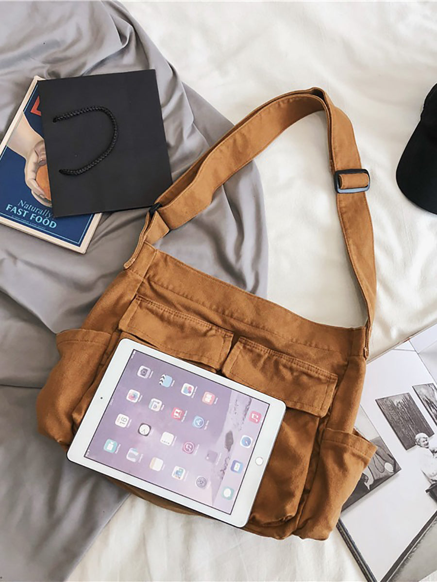 Large Capacity Casual Canvas Shoulder Bag