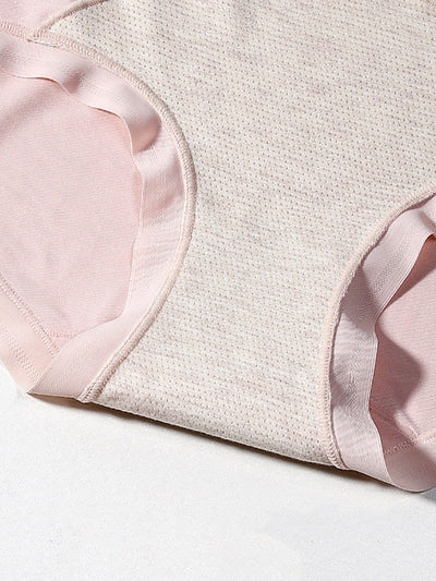 6 Pieces Summer Women Pure Color High Waist Underwear