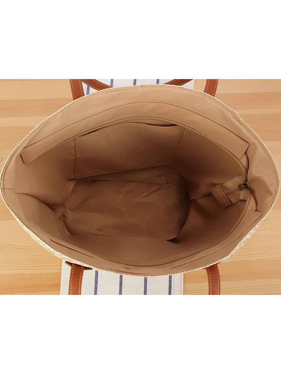 Women Fashion Knitted Large Capacity Shoulder Bag