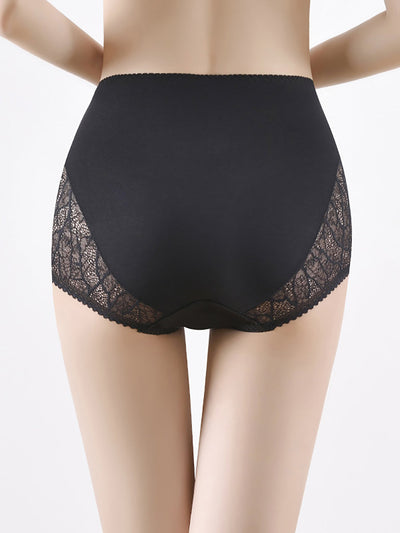 3 Pairs Women Artsy Lace Satin Underwear