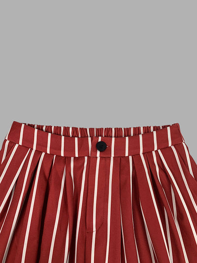 Loose Wide Leg Striped Casual Pants Bottoms Trousers