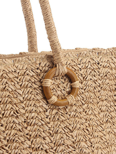 Women Casual Straw Weave Tote Bag