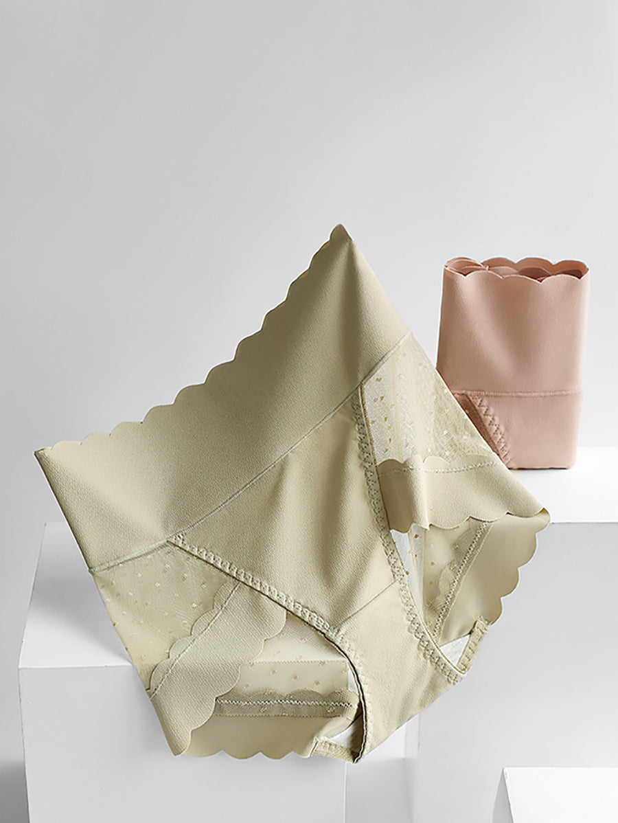 5 Pieces Summer Women Lace High Waist Underwear