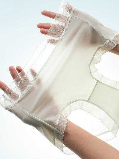 4 Pieces Summer Women Pure Color Thin Underwear