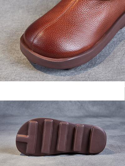 Women Casual Summer Soft Leather Shoes