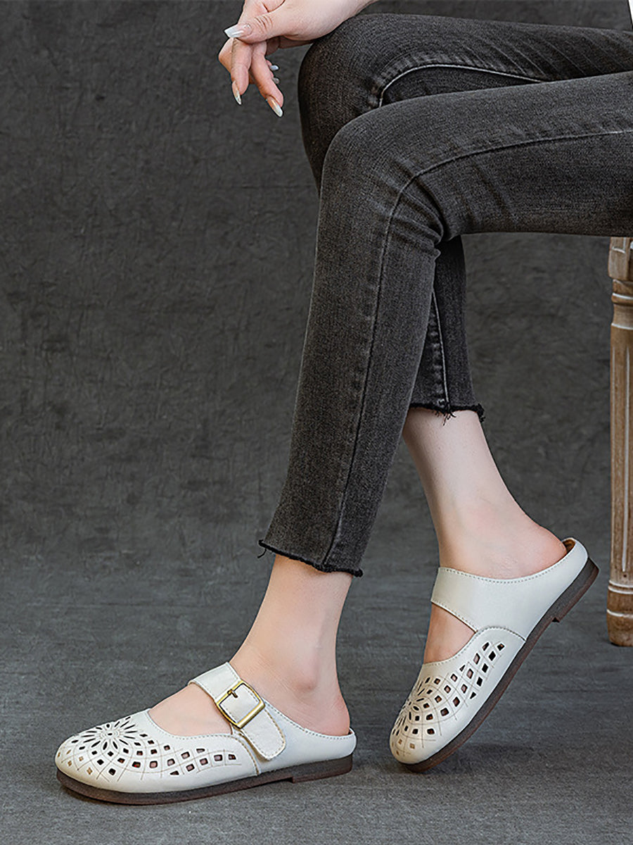 Women Summer Casual Genuine Leather Sandals