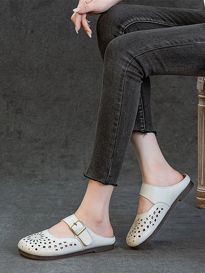 Women Summer Casual Genuine Leather Sandals