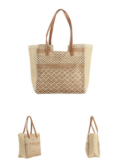 Women Summer Fashion Straw Weave Shoulder Bag