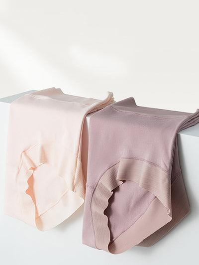 5 Pieces Summer Women Pure Color High Waist Cotton Underwear