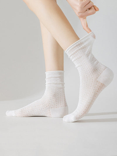 6 Pairs Women Summer Casual Breathable Socks