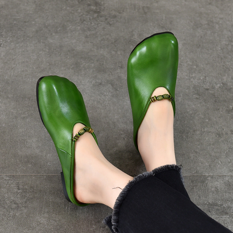 Women Vintage Summer Soft Leather Sandals